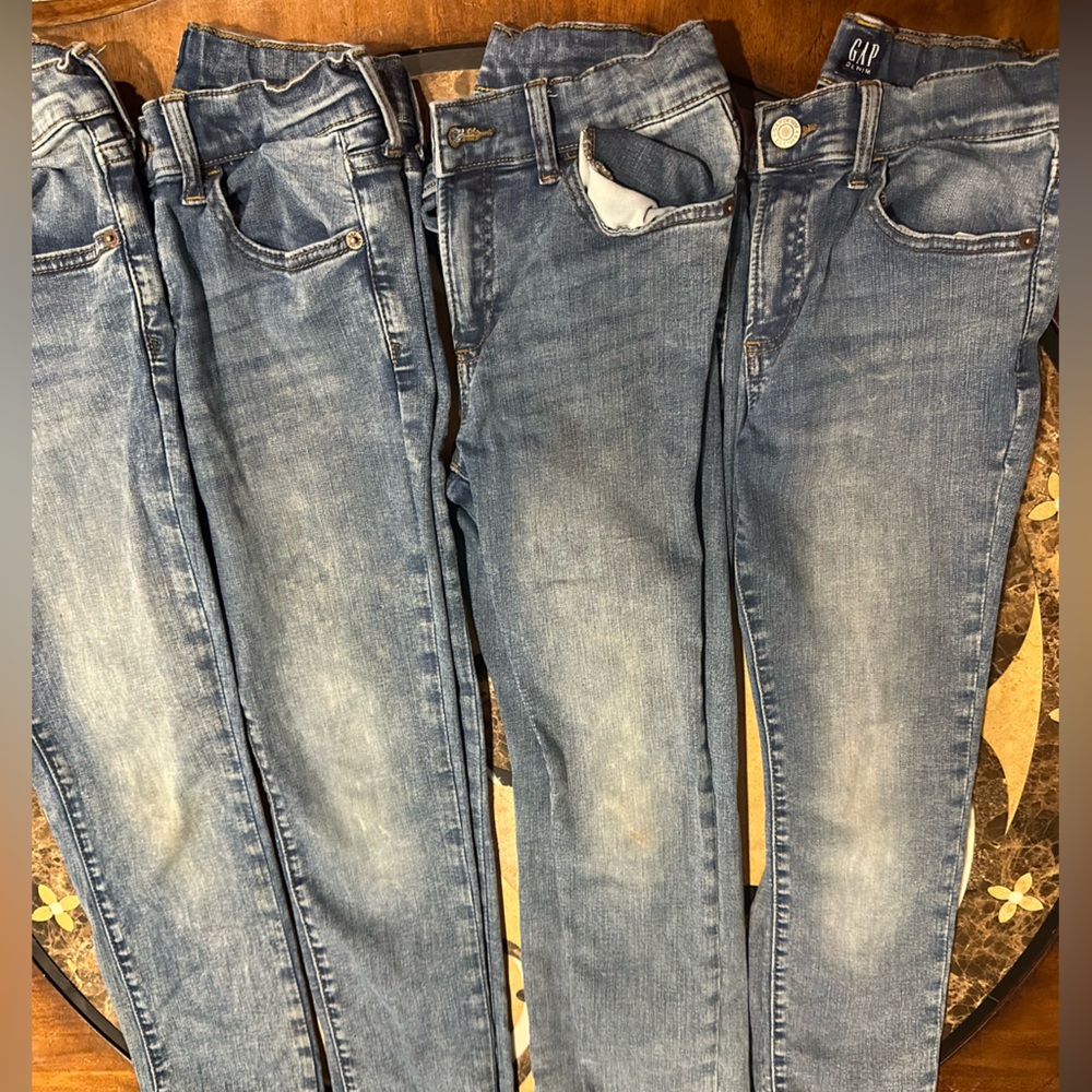 Boys Gap Denim Stretch Skinny jeans - size 10, 4 pair lot